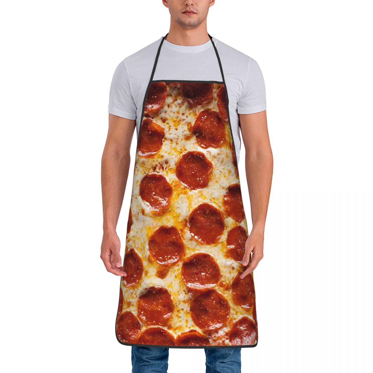 Pepperoni Pizza Pattern Apron