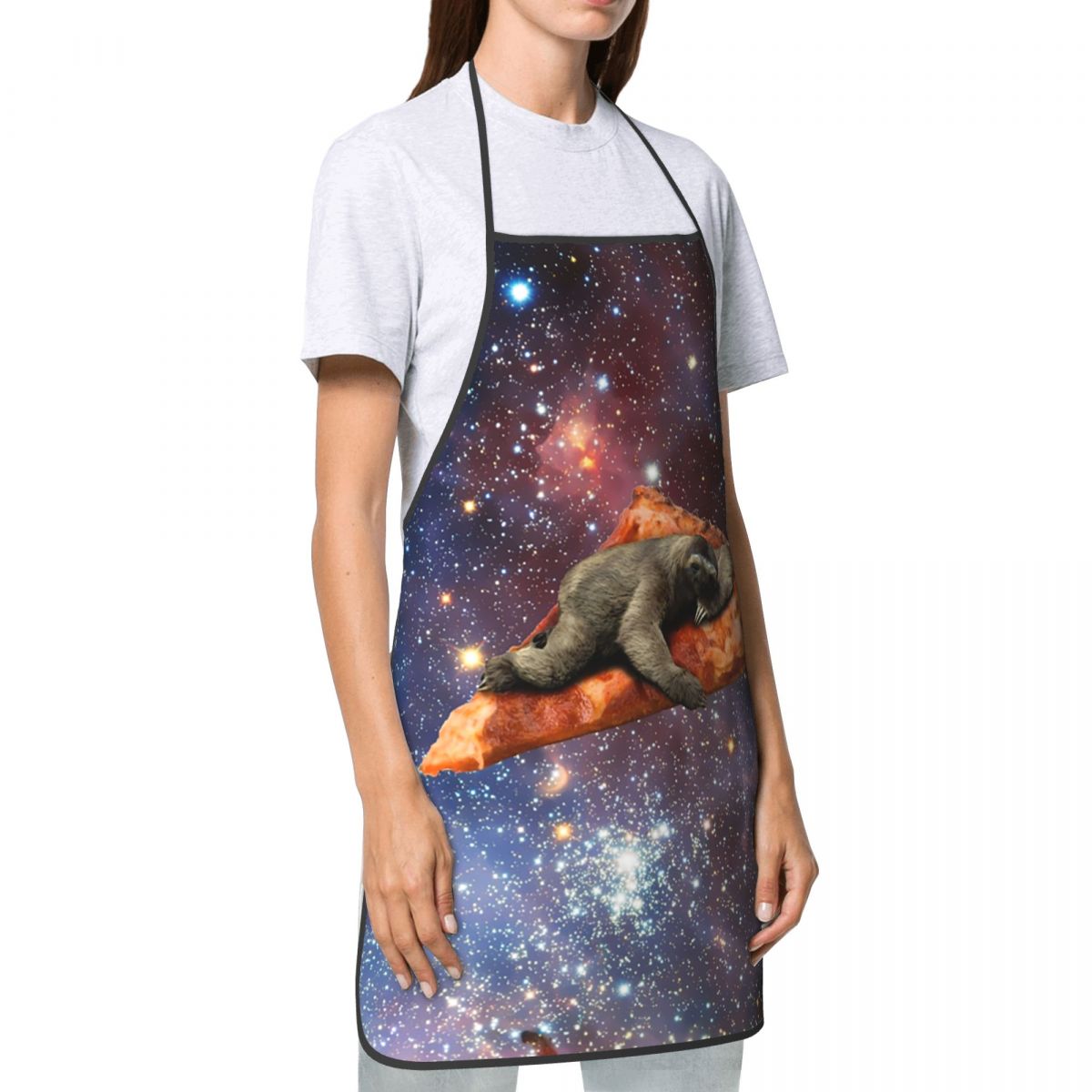 The Space Pizza Sloth Aprons