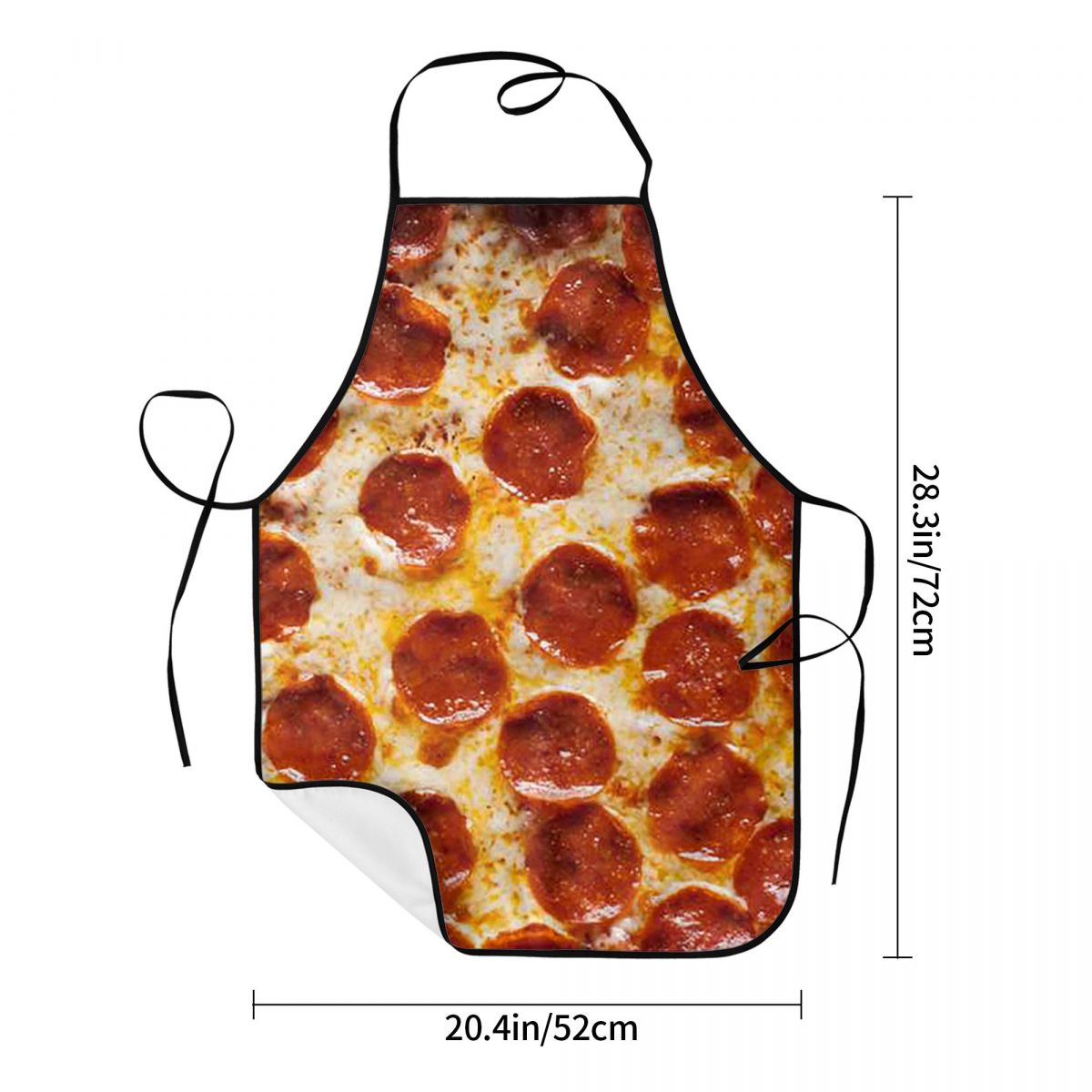 Pepperoni Pizza Pattern Apron