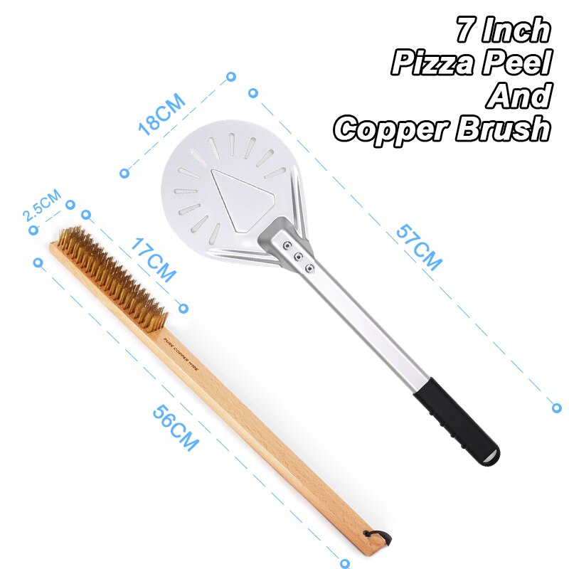 Perforated Pizza Turning Peel PizzAtHome Handle length 7/ 8/ 9 Inch