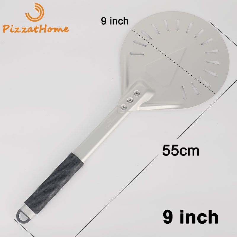 Perforated Pizza Turning Peel PizzAtHome Handle length 7/ 8/ 9 Inch