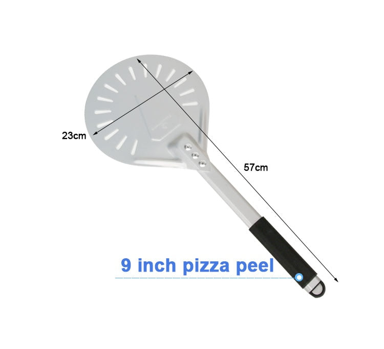 Perforated Pizza Turning Peel PizzAtHome Handle length 7/ 8/ 9 Inch