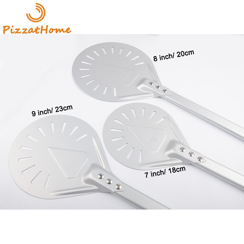 Perforated Pizza Turning Peel PizzAtHome Handle length 7/ 8/ 9 Inch