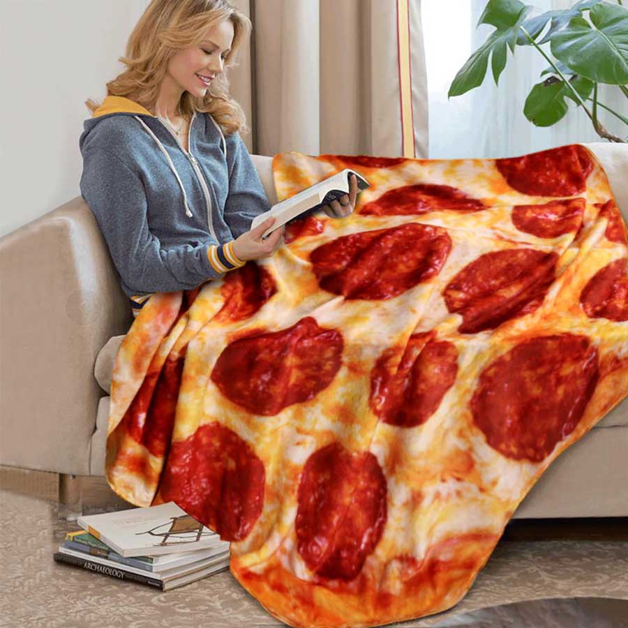 Fleece Pizza / Donut / Tortilla blanket