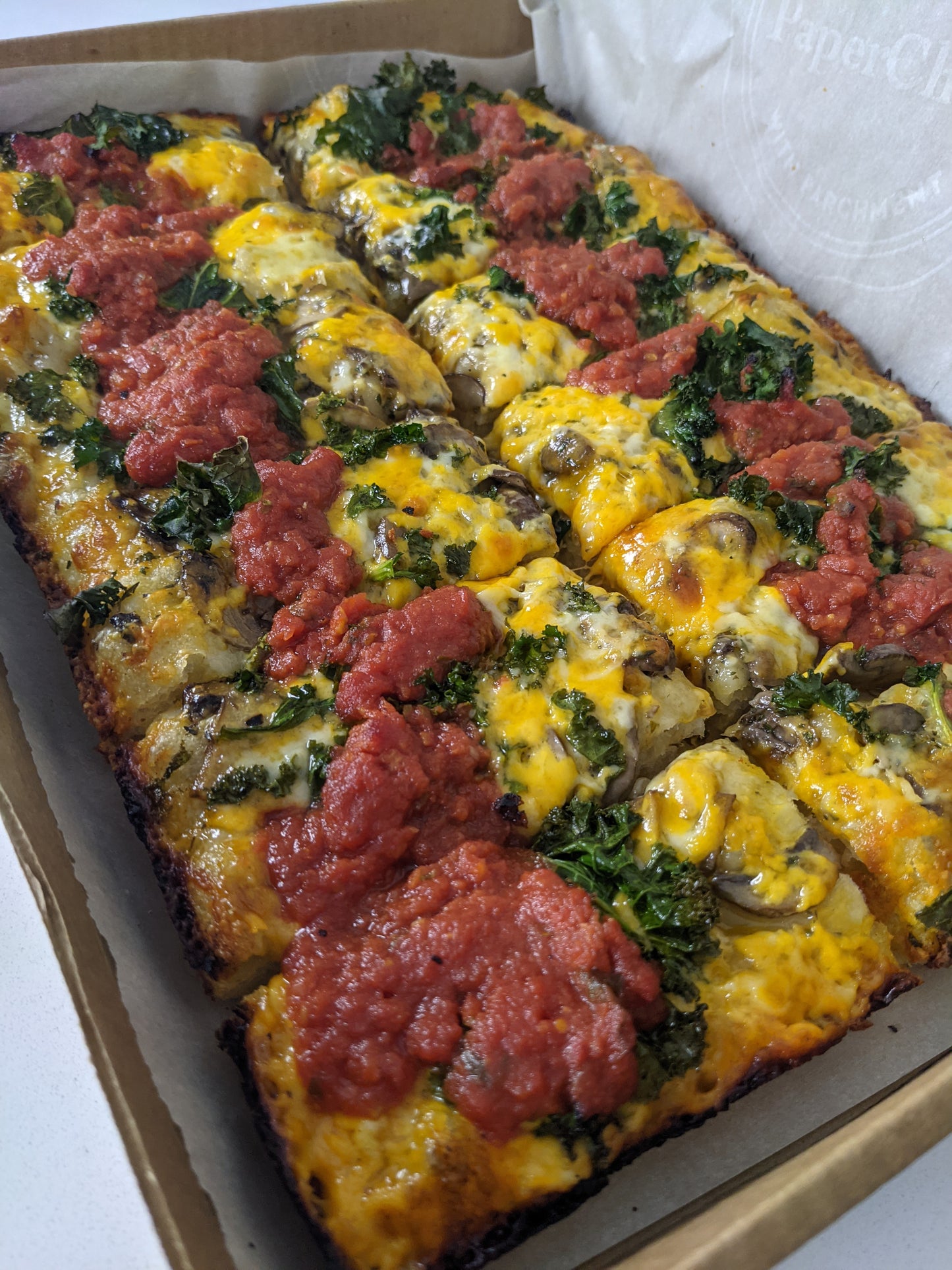 Detroit Style Pizza Vegetable (Thunderbird - 12 slice)