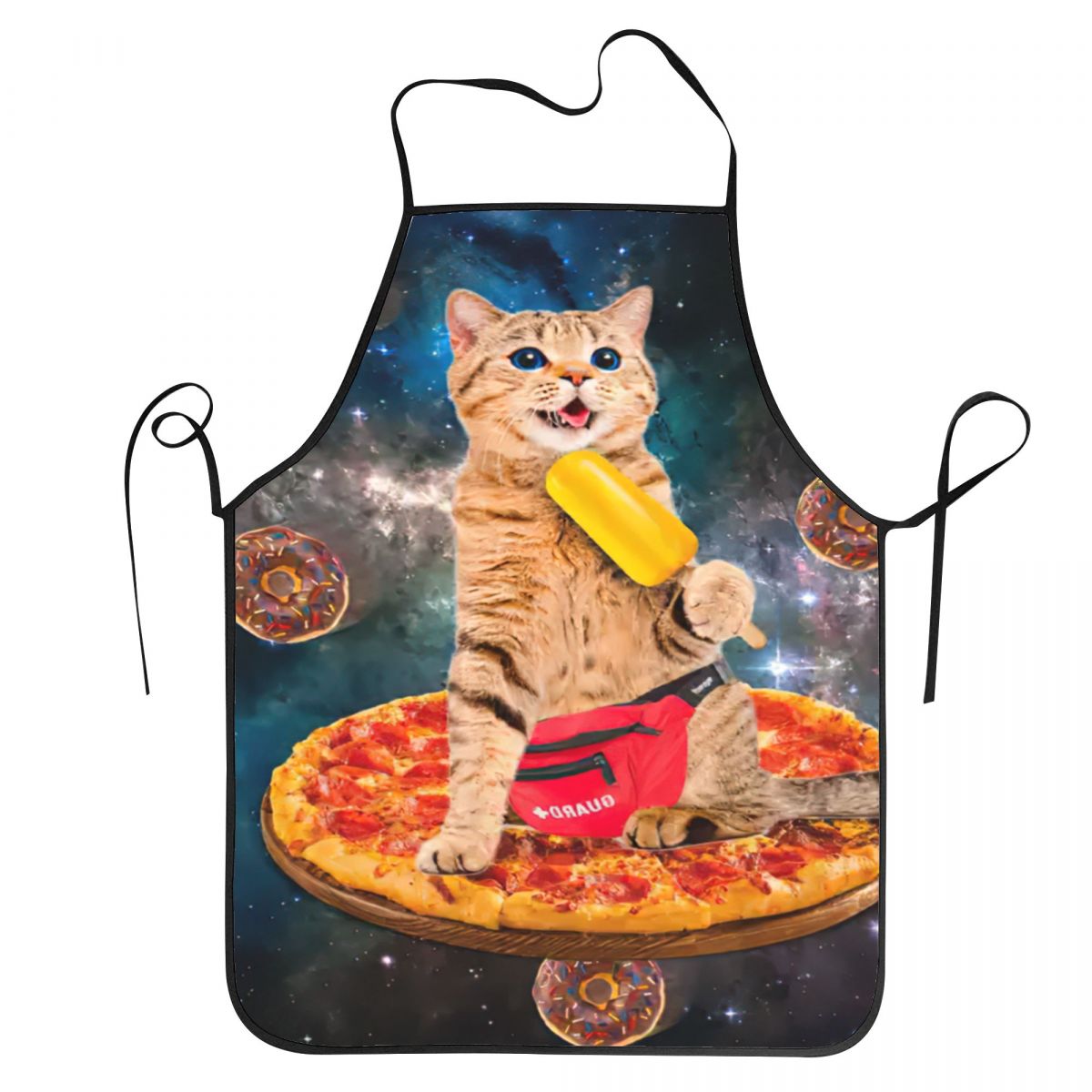 Space Pizza Cat Aprons