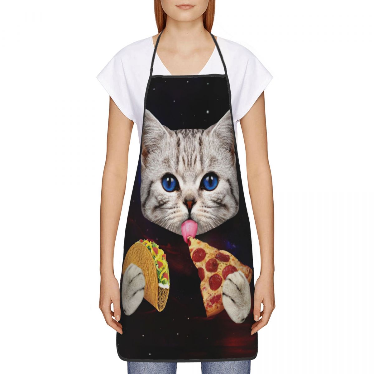 Space Pizza Cat Aprons