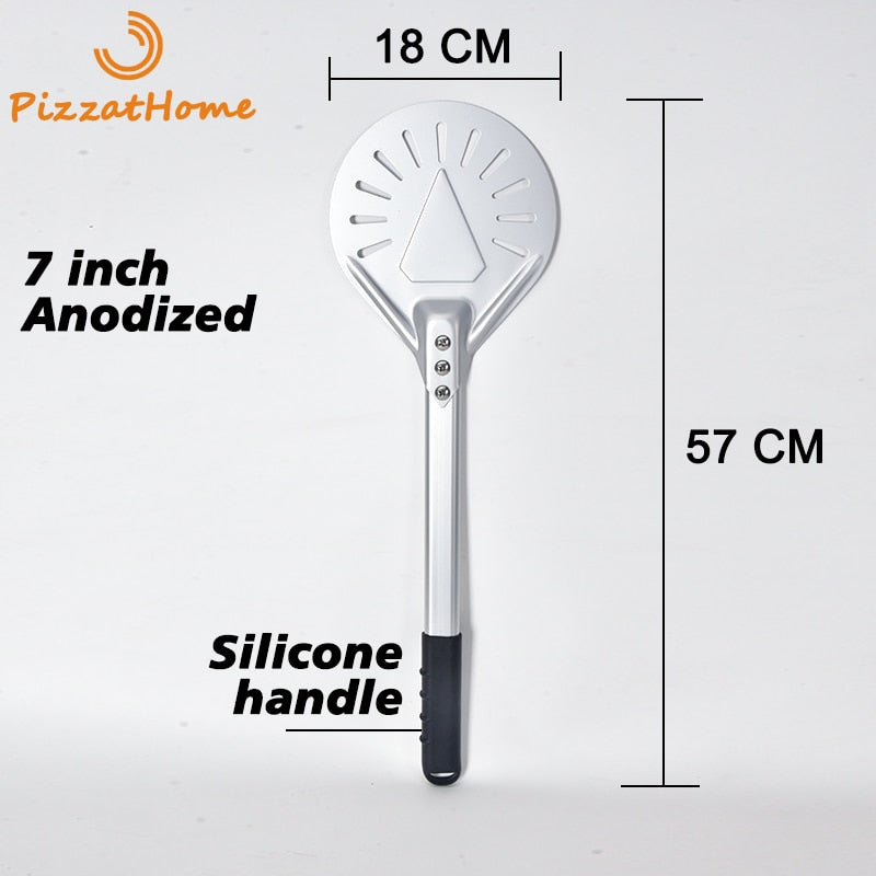 Perforated Pizza Turning Peel PizzAtHome Handle length 7/ 8/ 9 Inch