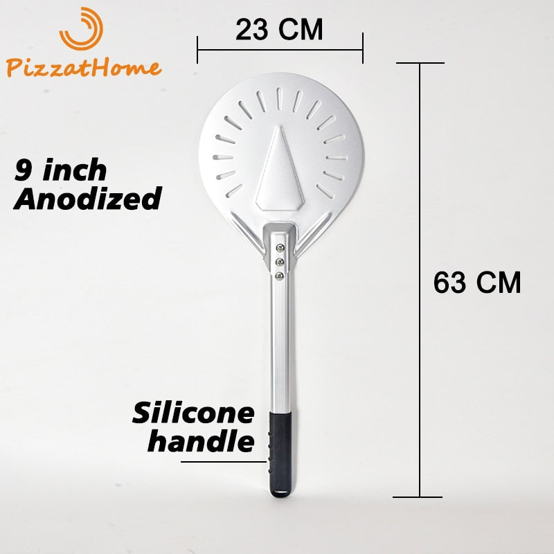 Perforated Pizza Turning Peel PizzAtHome Handle length 7/ 8/ 9 Inch