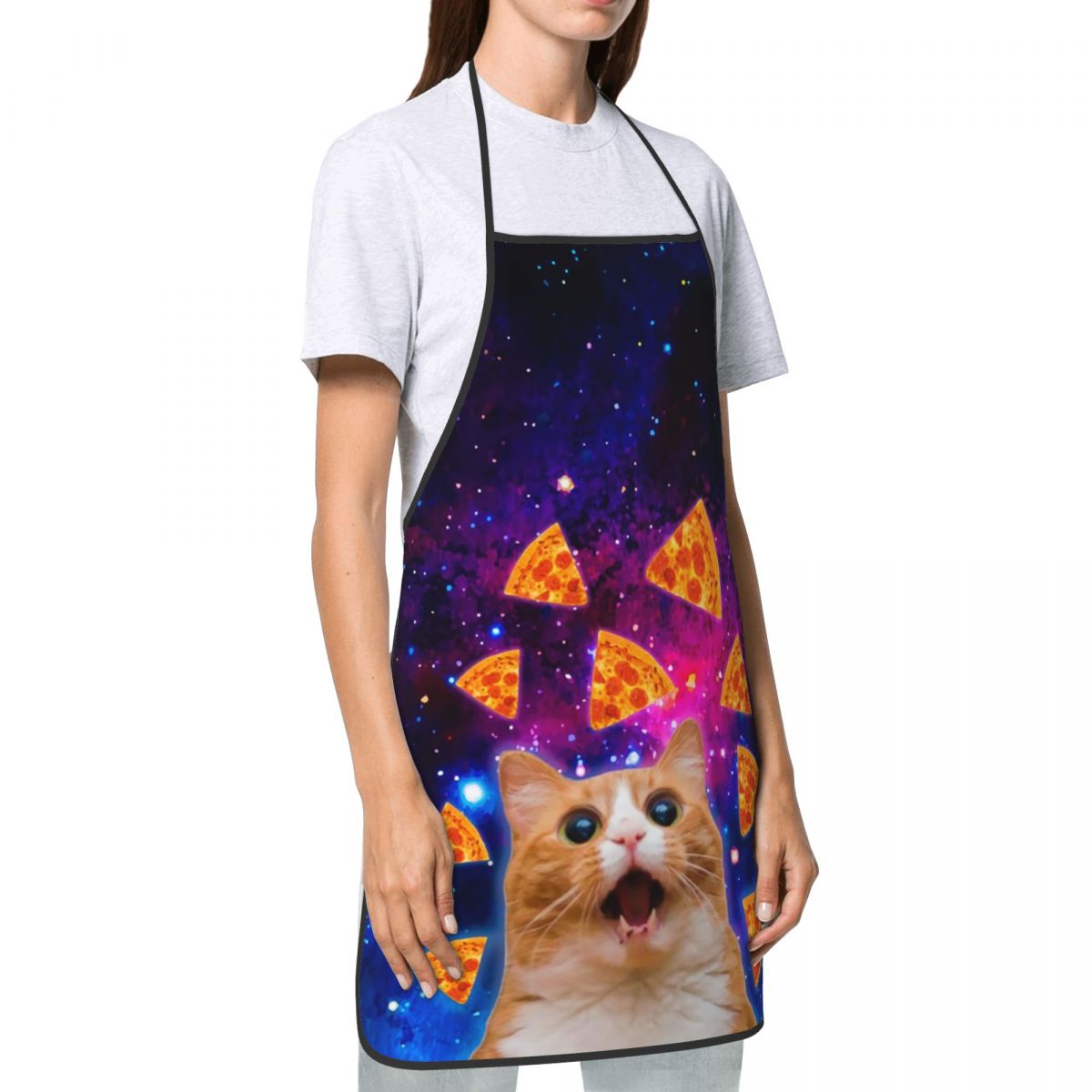 Pizza Cat Bib Apron