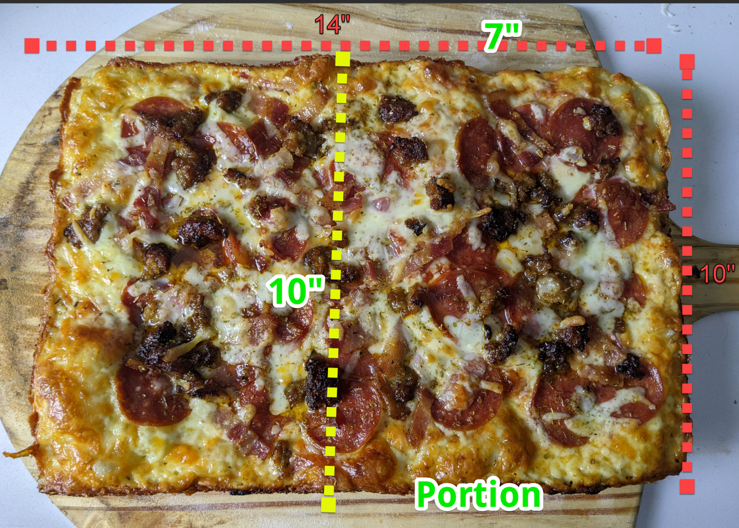 Equinox Pizza Portion (half pizza)